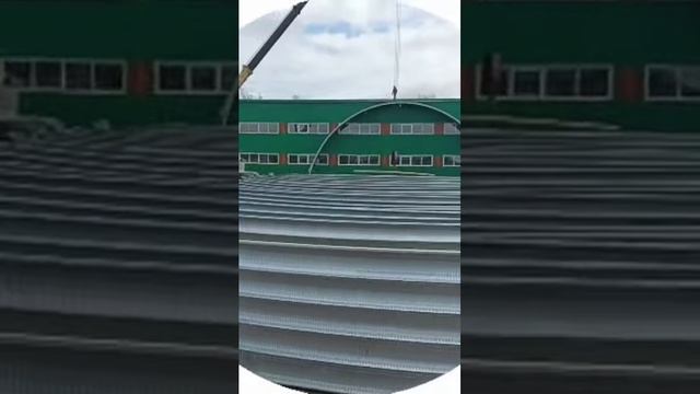 Монтаж бескаркасного здания #здания #стройка #shorts смотреть онлайн