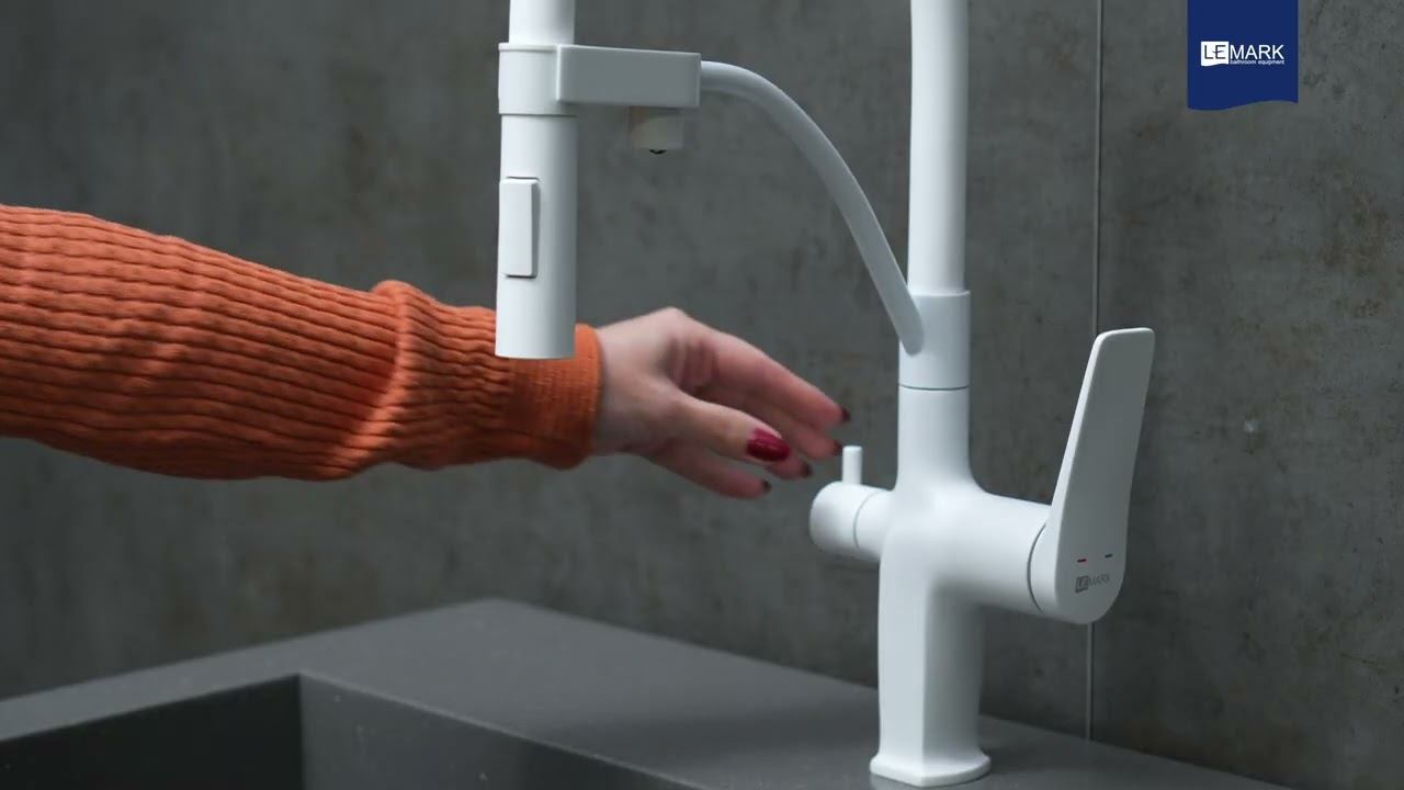 Смеситель Lemark Bronx LM3761MW для кухни с подключением к фильтру с питьевой водой смотреть онлайн