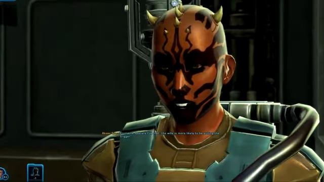 SWTOR (closed beta): Smuggler companion Akaavi telling a Mandalorian joke смотреть онлайн