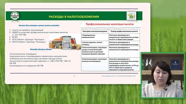 Налогообложение КФХ   Мизюрева В  В
