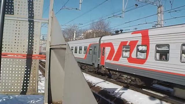 Электровоз чс2к, с поездом дальнего следования. смотреть онлайн