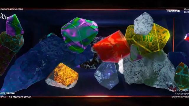 Выставка цифрового искусства Aurora от Generative Gallery & Простор & Intention