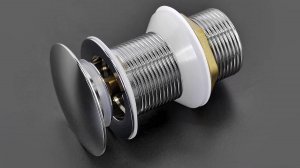 Полуавтоматический донный клапан из латуни ELGHANSA арт.WBT-112 для раковин без перелива, хром