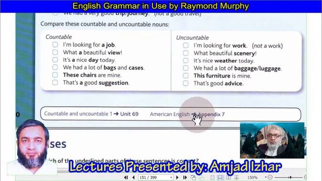070-English Grammar in Use by Raymond Murphy Lesson 70 - Unit 70 - Countable and Uncountable Nouns смотреть онлайн