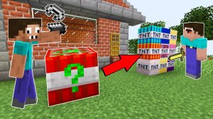 НУБ И ПРО ВЗРЫВАЮТ ЛАКИ БЛОКИ ИЗ ТНТ В МАЙНКРАФТ ! ПРОФЕССИОНАЛ И ТРОЛЛИНГ ДИНАМИТ ЛОВУШКА