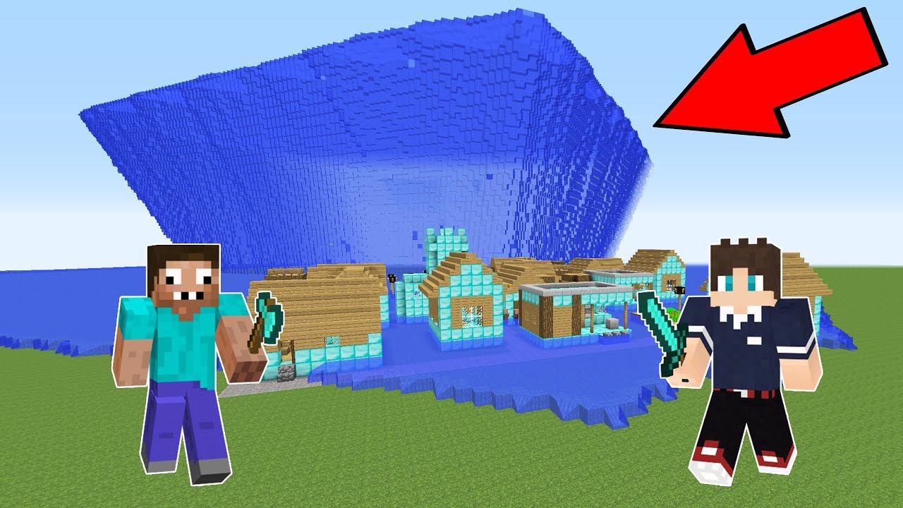 ДВА ПРО ПРОТИВ ОГРОМНОЕ ЦУНАМИ В АЛМАЗНАЯ ДЕРЕВНЯ МАЙНКРАФТ ! ПРОФЕССИОНАЛ И ХАРДИ ТРОЛЛИНГ ЛОВУШКА смотреть онлайн