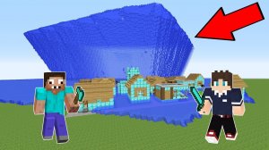 ДВА ПРО ПРОТИВ ОГРОМНОЕ ЦУНАМИ В АЛМАЗНАЯ ДЕРЕВНЯ МАЙНКРАФТ ! ПРОФЕССИОНАЛ И ХАРДИ ТРОЛЛИНГ ЛОВУШКА