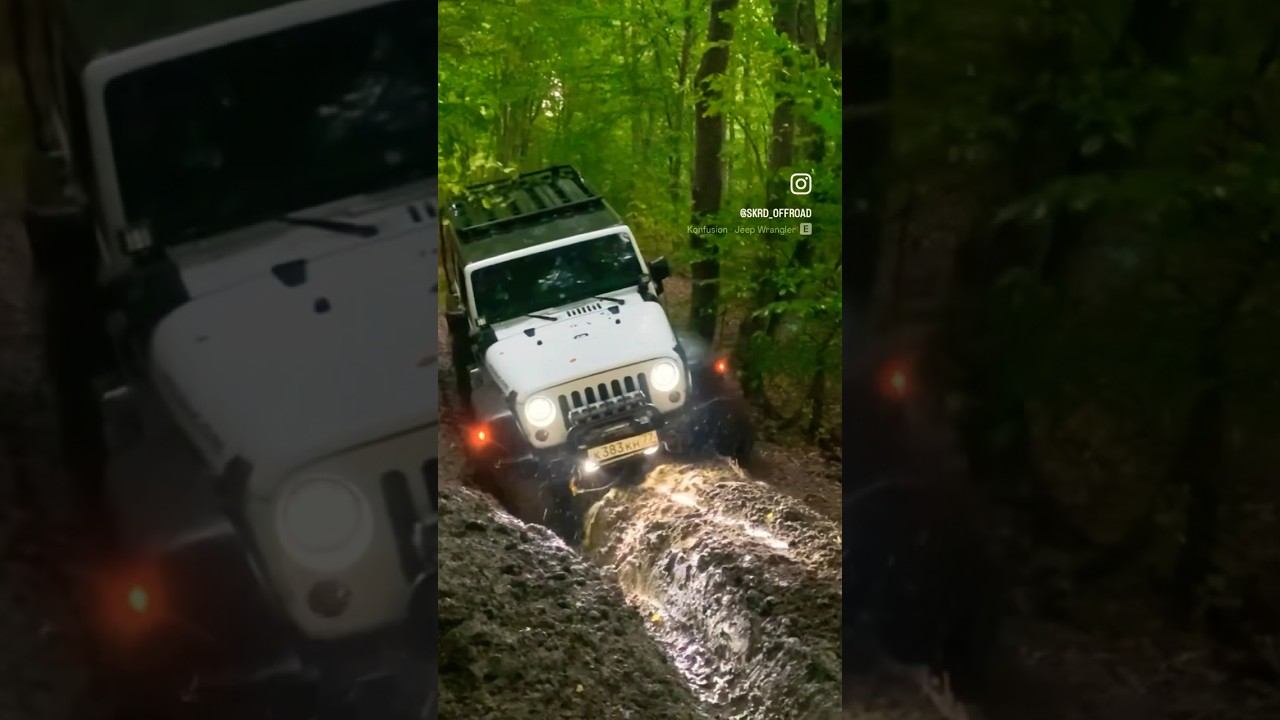 Jeep Wrangler на бездорожье. #skrdoffroad #4х4 #offroad #wrangler #jeep смотреть онлайн