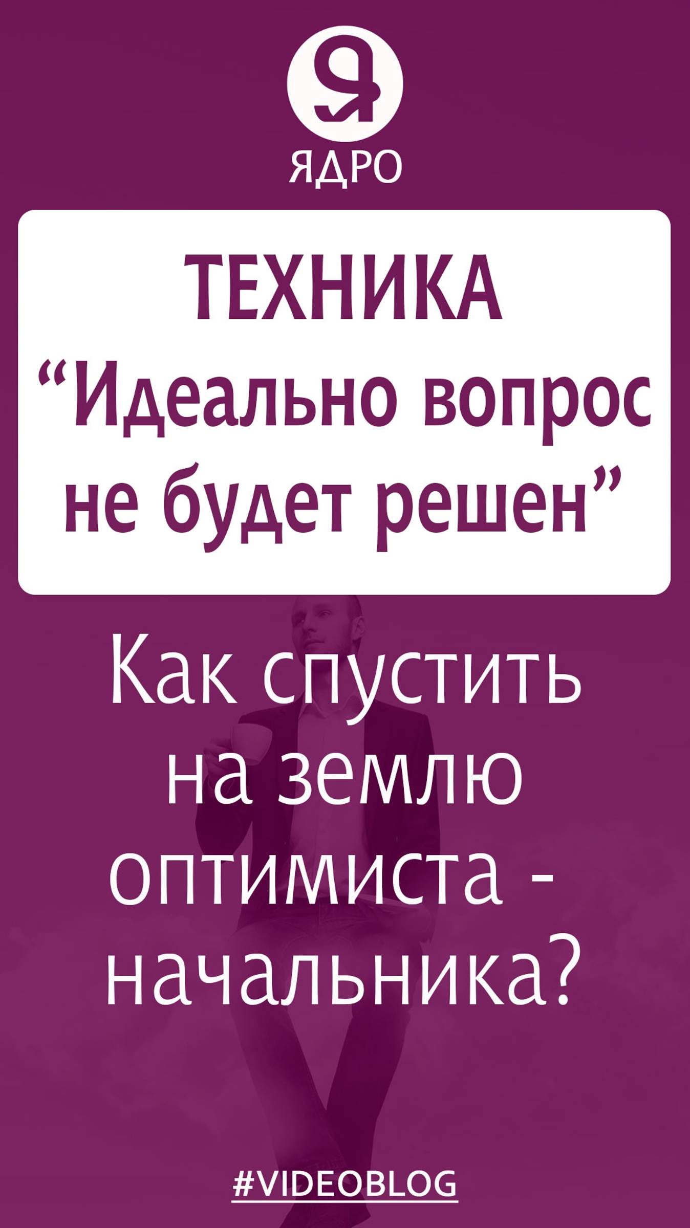 Как спустить на землю оптимиста-начальника? Техника «Идеально вопрос не будет решен» смотреть онлайн