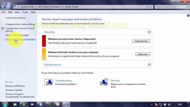 Windows 7 : How to view performance information смотреть онлайн