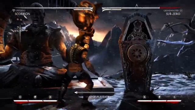 Mortal Kombat X Scorpion Combo example 2 смотреть онлайн