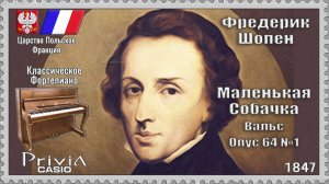 Фредерик Шопен. Маленькая Собачка. Вальс. Опус 64 №1. 1847г. Классическое Фортепиано.