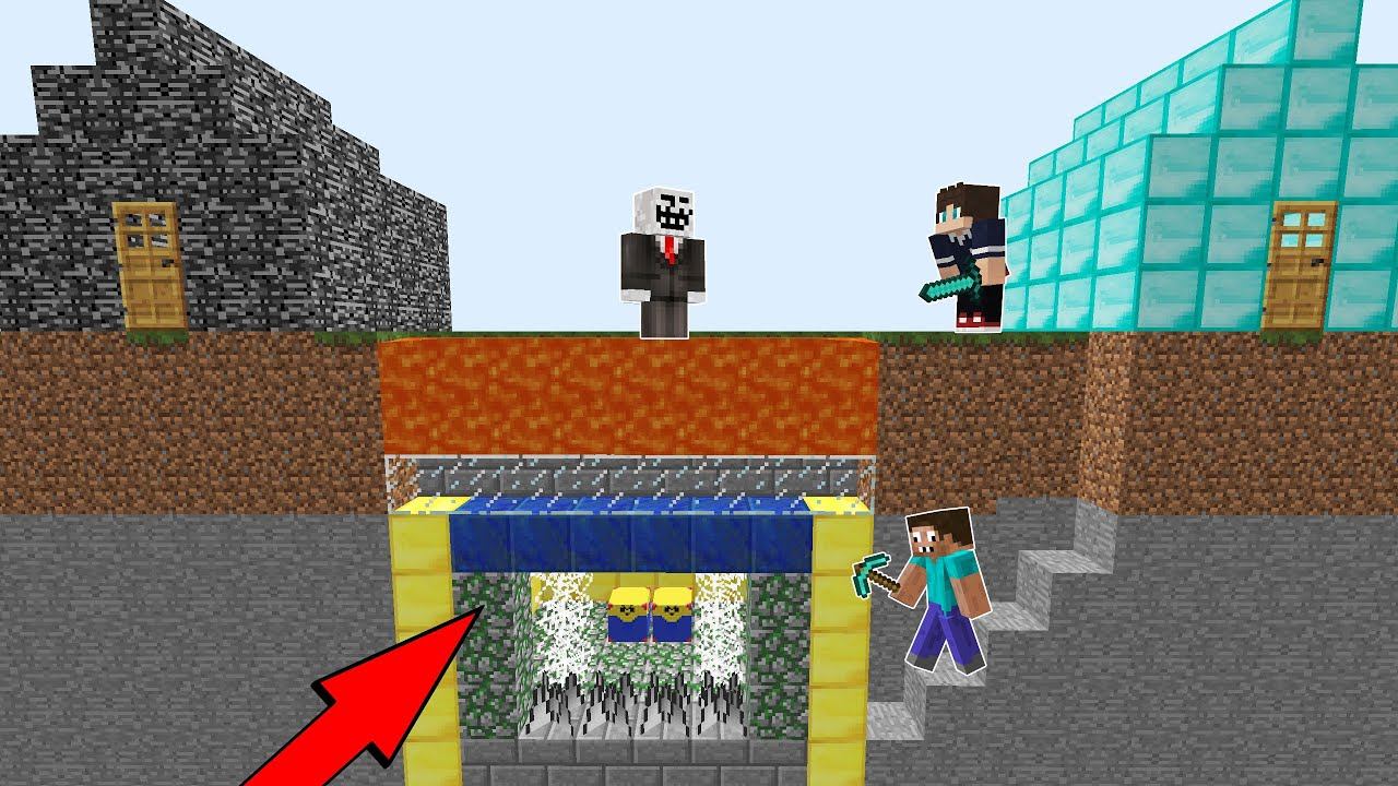 ВСЁ ЭТО ВРЕМЯ ПОД ДЕРЕВНЕЙ ПРО И ЧИТЕРА БЫЛА СЕКРЕТНАЯ ПЕЩЕРА МАЙНКРАФТ ! ПРОФЕССИОНАЛ В MINECRAFT смотреть онлайн