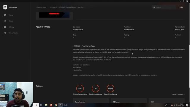 Download Hitman 3 Free On Epic Games смотреть онлайн
