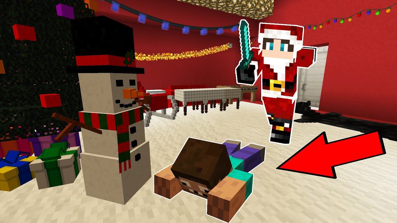 ЗЛОЙ ДЕД МОРОЗ МАНЬЯК ХОЧЕТ УБИТЬ ПРО В МАЙНКРАФТ ! ПРОФЕССИОНАЛ ПРОТИВ ТРОЛЛИНГ ЛОВУШКА MINECRAFT смотреть онлайн