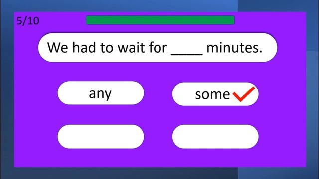 GRAMMAR TEST//ELEMENTARY LVL//ГРАММАТИЧЕСКИЙ ТЕСТ = SOME/ANY #7 смотреть онлайн