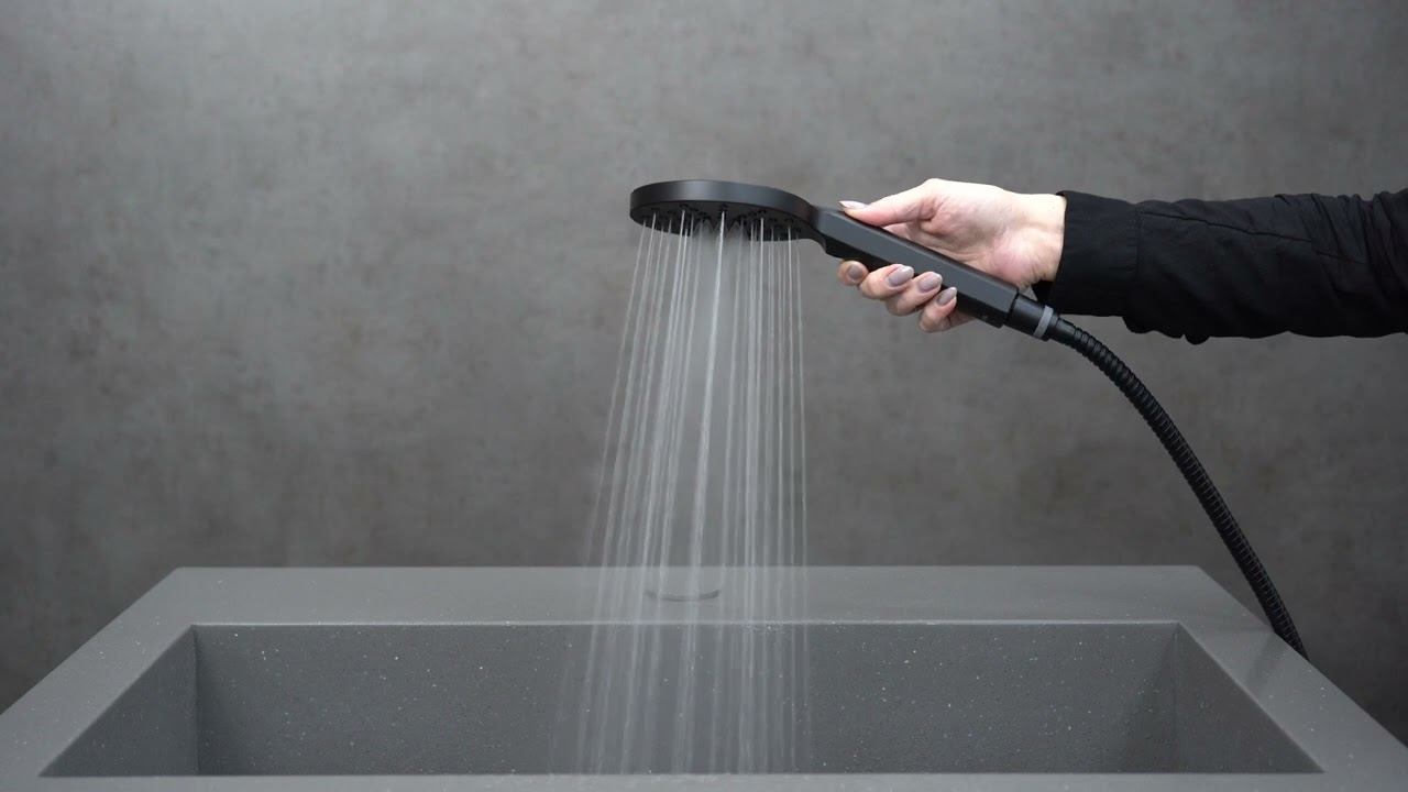 Лейка душевая Lemark LM8122BL, 3-функциональная смотреть онлайн