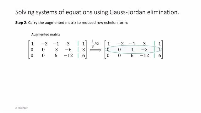 Gauss-Jordan Elimination and RREF - Parametric Solution смотреть онлайн