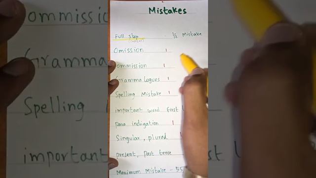 PITMAN SHORTHAND Important Shortcuts. Part - 2 (Mistakes And Marks)