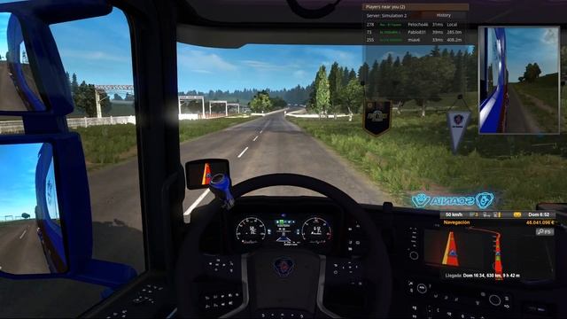 Ets Online convoy # 40 - Ruta desde Milan a Clemont transportando un transformador. смотреть онлайн