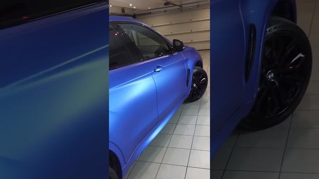 Оклейка bmw в синий мат смотреть онлайн