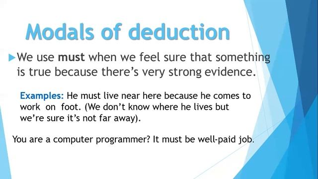 Modals of deduction смотреть онлайн