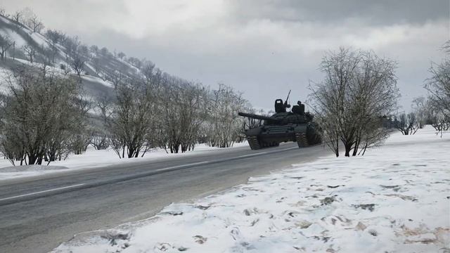 Russian nightmare! M1A2 Abrams easily destroys T-90&T-72 in snowy terrain-ARMA 3 смотреть онлайн
