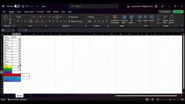 tutorial mencari nilai mean, median, modus di MS excel смотреть онлайн