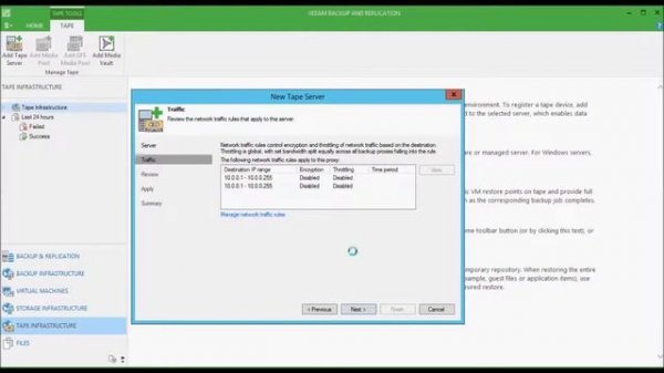 Veeam Backup & Replication Tape Library einrichten