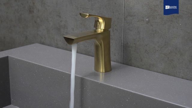 Смеситель Lemark Ursus LM7206BG для раковины монолитный смотреть онлайн