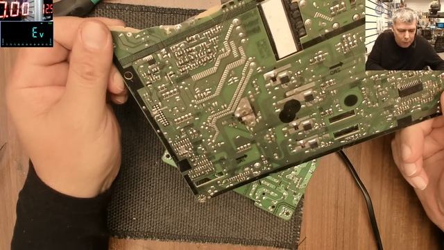 Tv power supply board Repair - JVC LT-49C770 no power смотреть онлайн