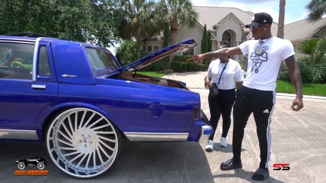 COREYS CANDY BLUE CHEVY CAPRICE LS BOX ON 28' FORGIATOS смотреть онлайн