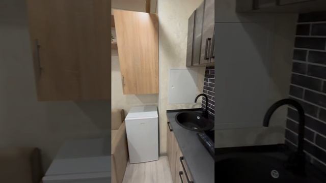 Обзор студии с мебелью и техникой. Москва, Донбасская ул., 6 смотреть онлайн