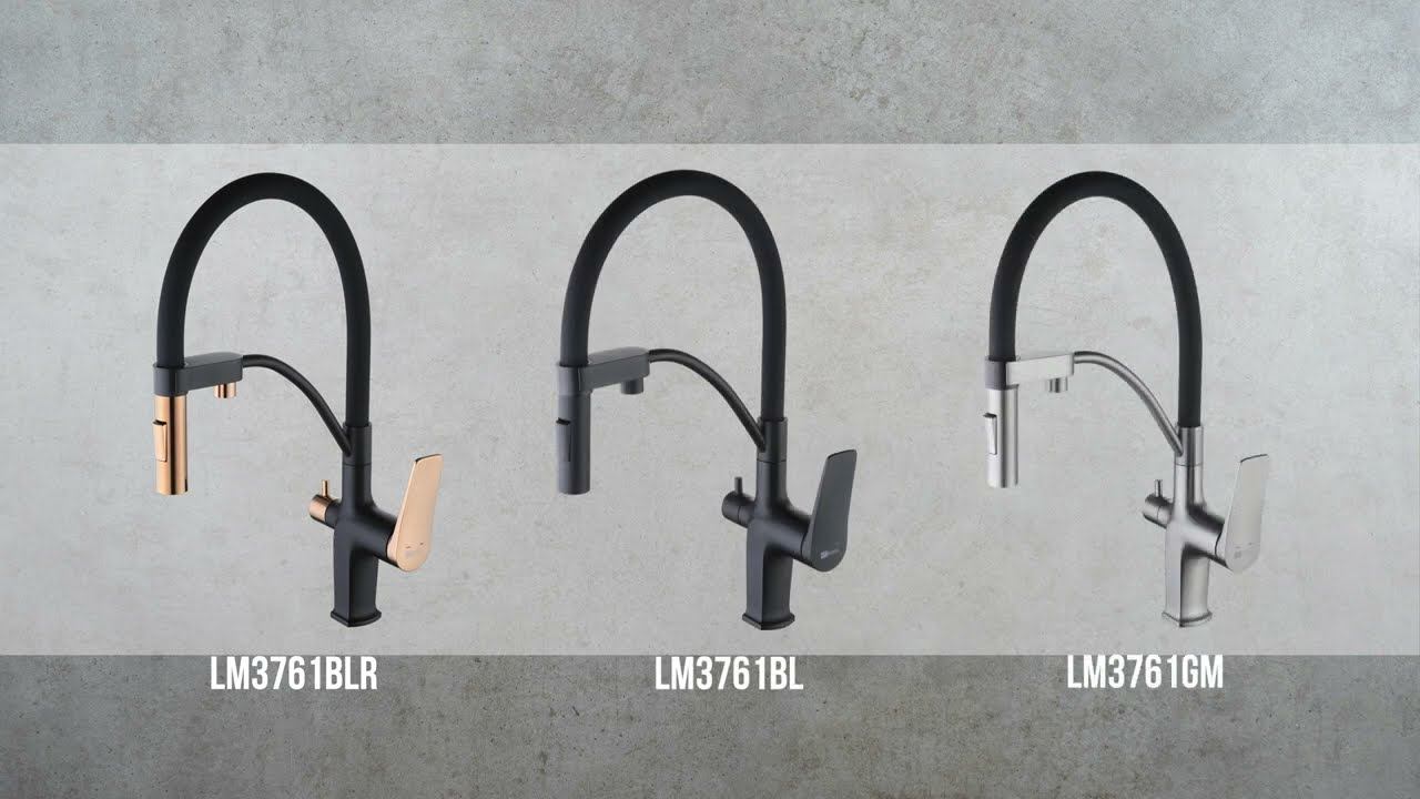 Смеситель Lemark Bronx LM3761GM для кухни с подключением к фильтру с питьевой водой смотреть онлайн