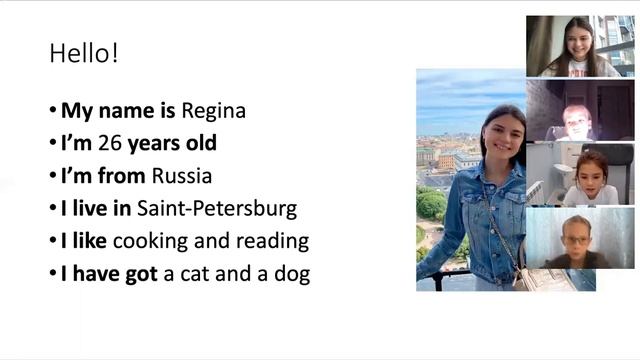 Рассказ о себе по образцу. Урок английского языка. смотреть онлайн