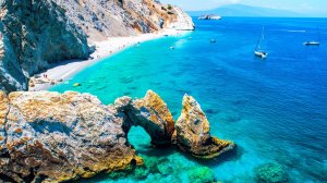 Полет над Грецией (4K Видео UHD) - Успокаивающая музыка с прекрасными видами на средиземноморье