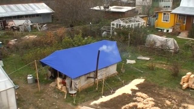 Строительство брусового дома часть 1