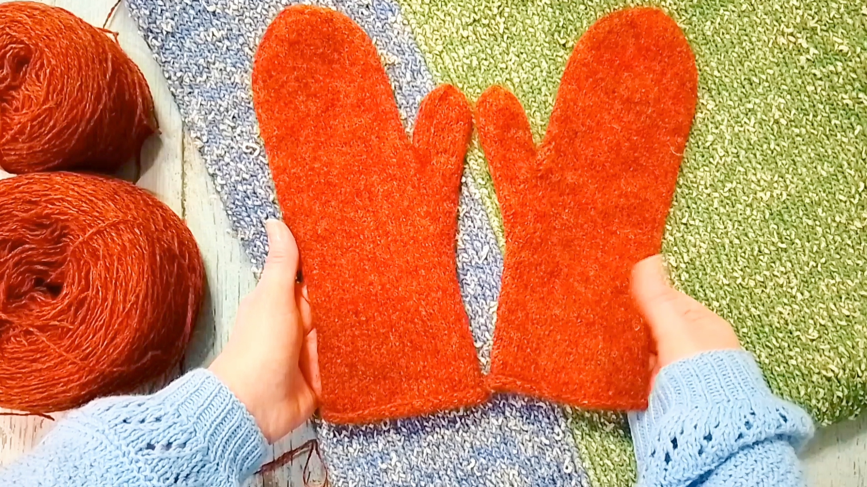 Плед на машине. Варежки из Кауни. Кошечка крючком. смотреть онлайн