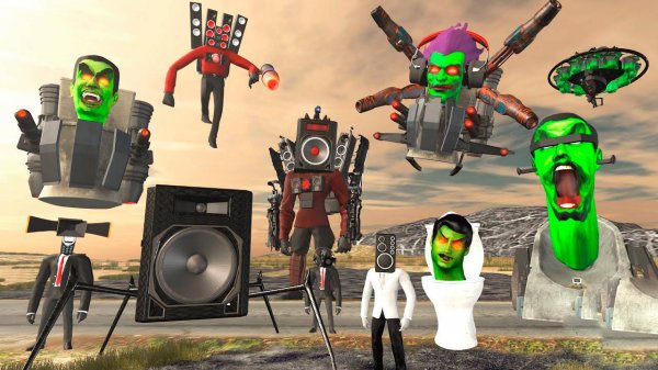 🧟♀️ЗОМБИ СКИБИДИ ТУАЛЕТЫ ПРОТИВ КАМЕРАМЕНОВ