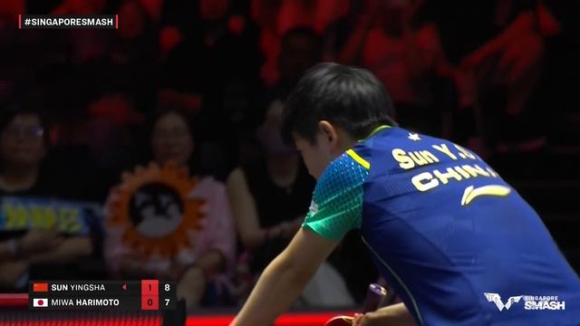 FULL MATCH | Miwa HARIMOTO Vs SUN Yingsha | WS R16 | #SingaporeSmash 2024