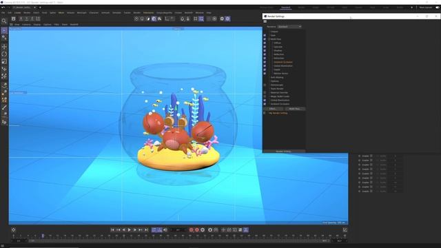 22 Getting Started in Cinema 4D_ 22 Intro to Multi-Pass Settings смотреть онлайн