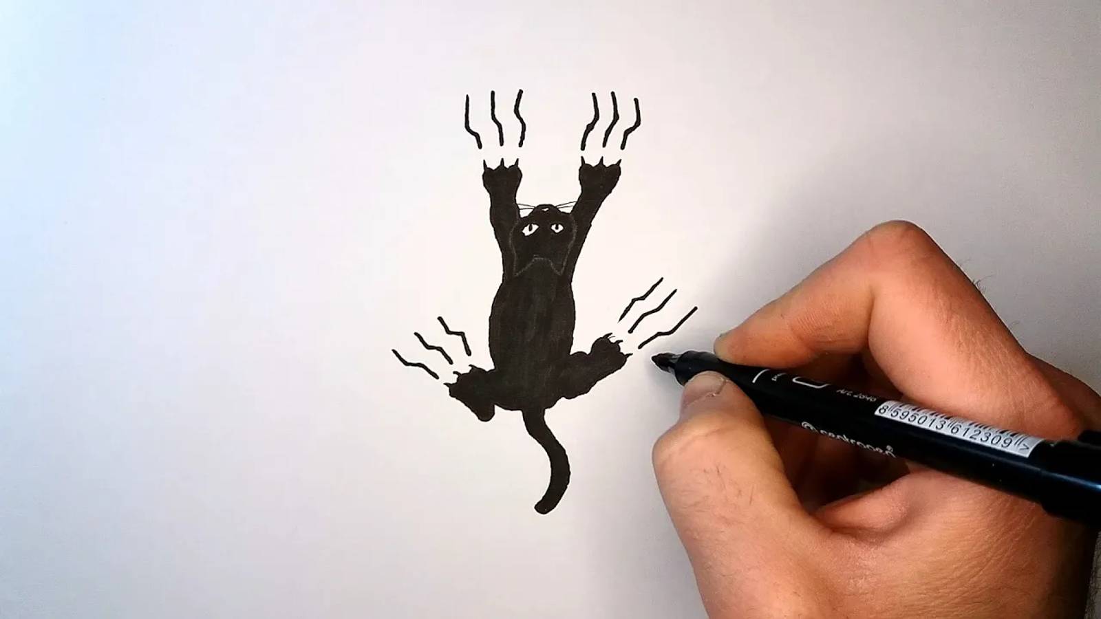 Как просто нарисовать кошку смотреть онлайн