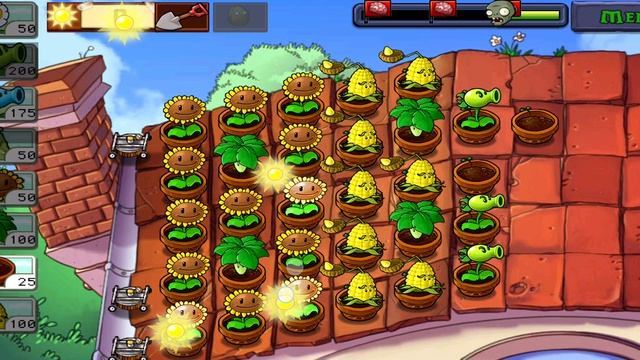 Plants vs Zombies Растения против Зомби Крыша, сложно смотреть онлайн