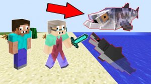 ПРО И БАБУШКА ПРОФЕССИОНАЛА ПРОТИВ АКУЛА И ОГРОМНАЯ РЫБА УБИЙЦА В МАЙНКРАФТ ! МОРСКОЙ МИР ЛОВУШКА !