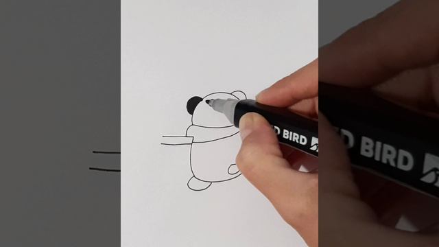 Как нарисовать ПАНДУ/простые рисунки для срисовки смотреть онлайн