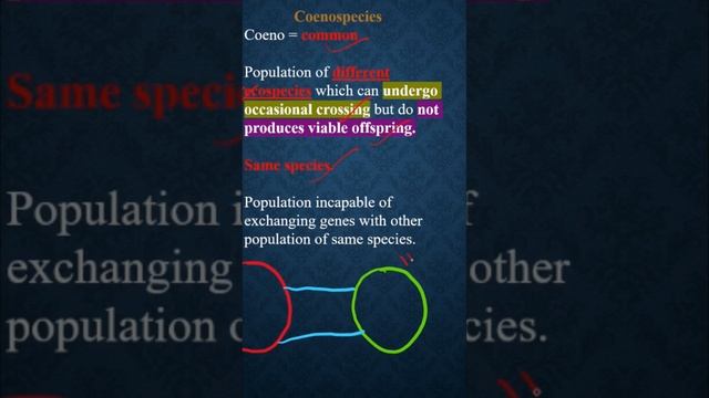 Ecological Terms - Coenospecies