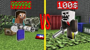 ПРО И ЧИТЕР ПРОВЕРЯЮТ ОРУЖИЕ ЗА 100$ И ЗА 9999$ В МАЙНКРАФТ ! ПРОФЕССИОНАЛ И ТРОЛЛИНГ 100% ЛОВУШКА