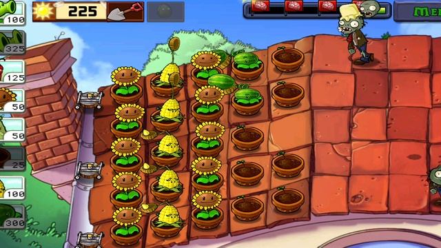 Plants vs Zombies Растения против Зомби Крыша, сложно смотреть онлайн