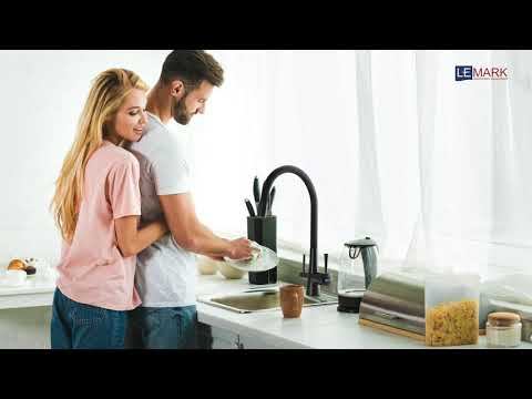 Смеситель для кухни с гибким изливом с подключением к фильтру LEMARK COMFORT LM3075BL смотреть онлайн
