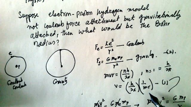 412- A Level Physics: Quantum theory - if only gravity is attractive force in hydrogen atom radius? смотреть онлайн